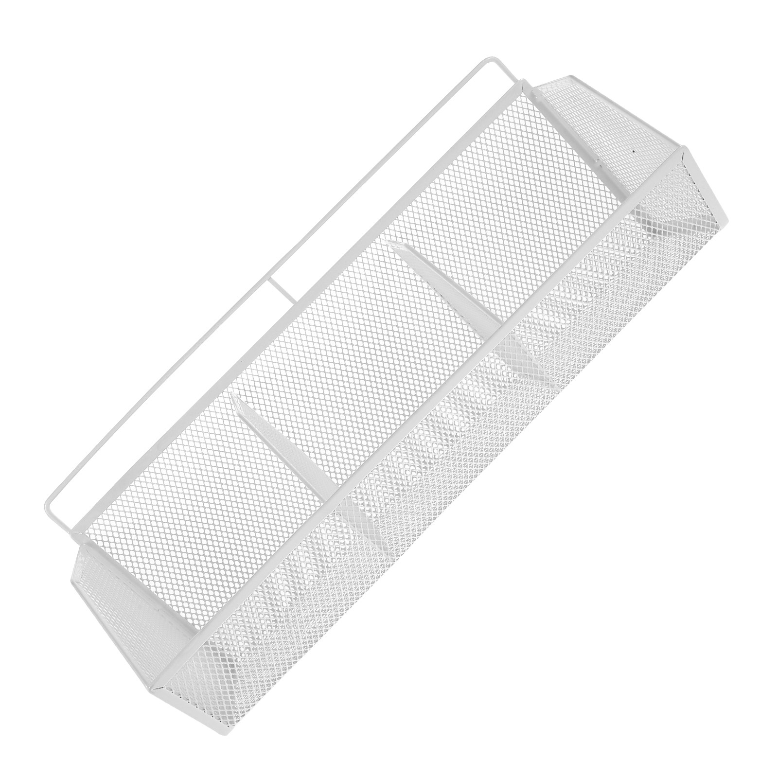 Magazine Holder Rack - Wire Mesh File Organizer 3 Compartments