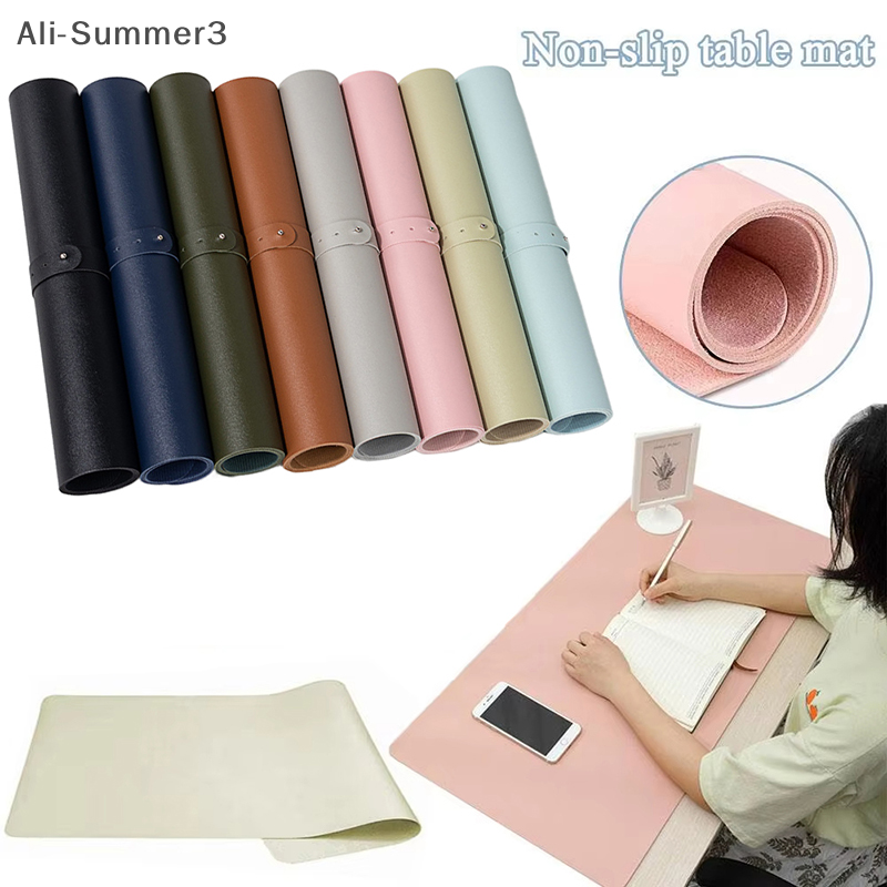 Leather Desk Pad - Foldable Nail Art Table Mat PU