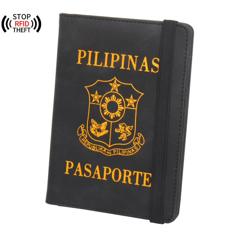 Index Card Holder - Philippines Passport Cover Rfid Travel Wallet