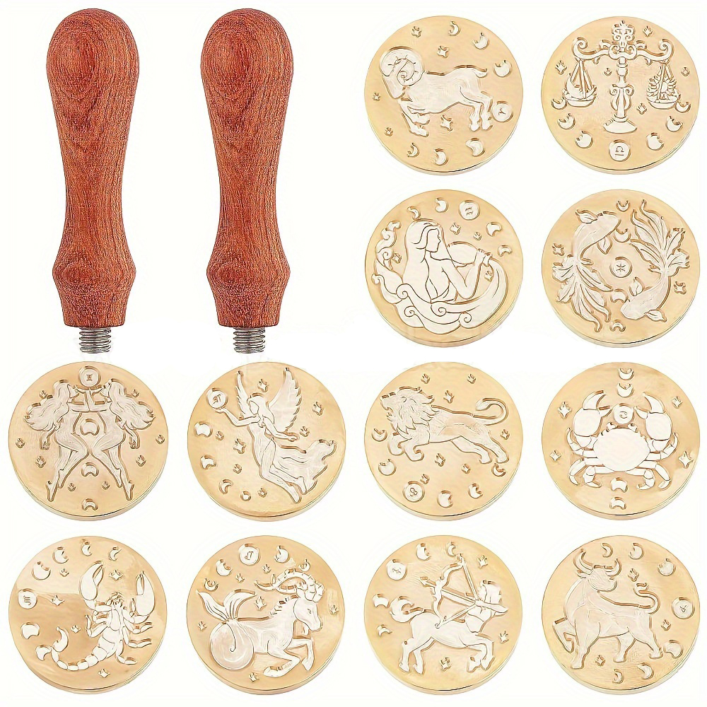 14pcs/set Zodiac Wax Seal Stam - Wax Seal Stamp Set recensie en prijs