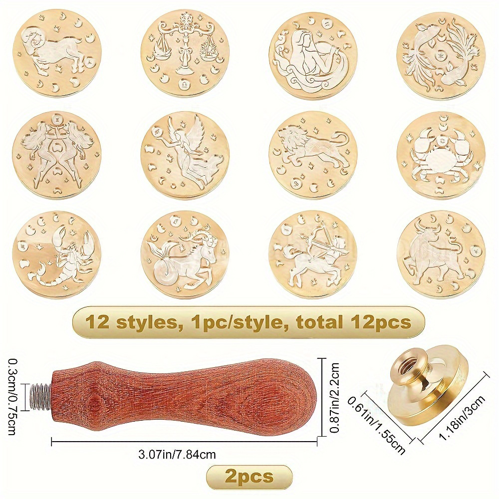14pcs/set Zodiac Wax Seal Stam - Wax Seal Stamp Set recensie en prijs