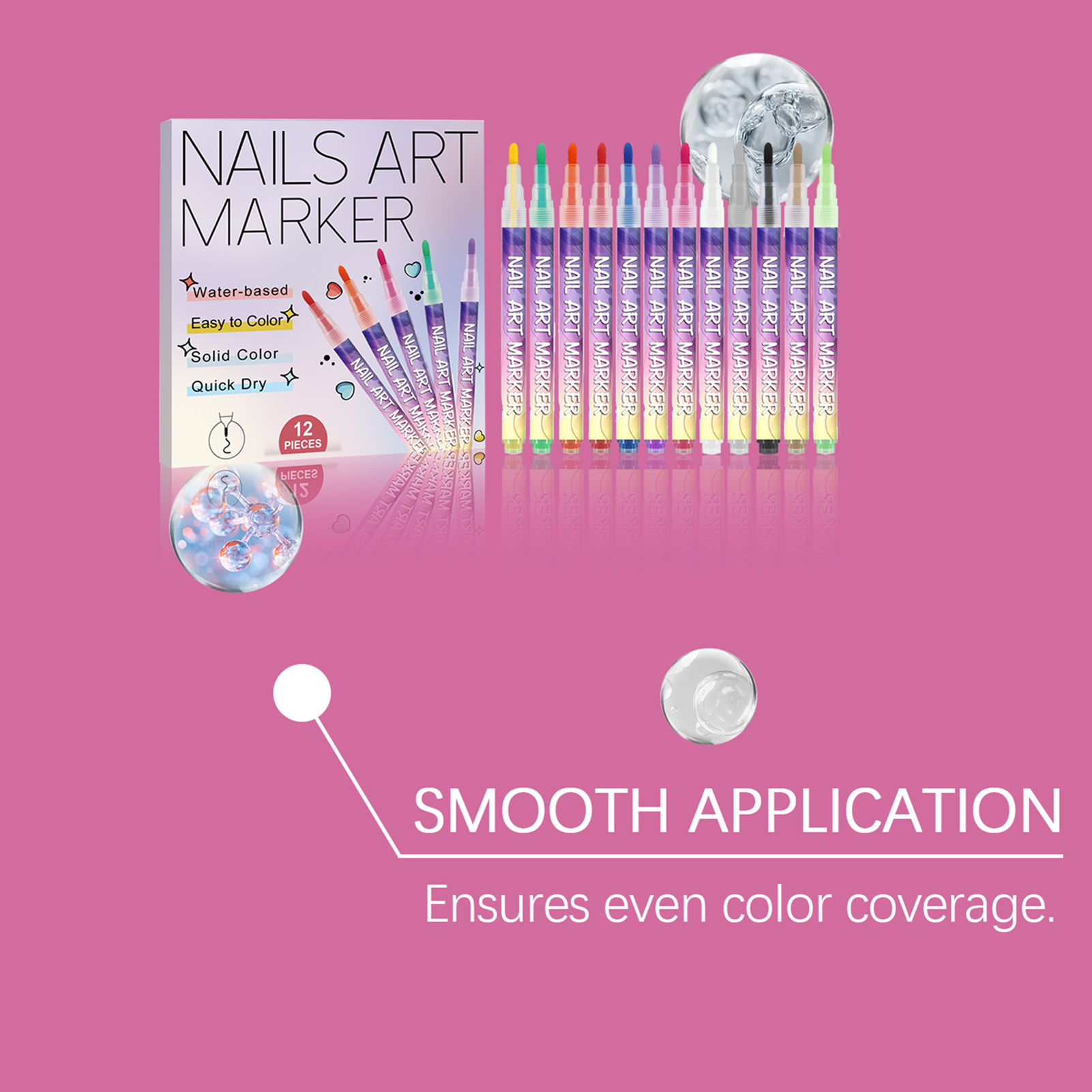 12Pcs Nail Art Pens With Fine  - Correction Pen Fine recensie en prijs