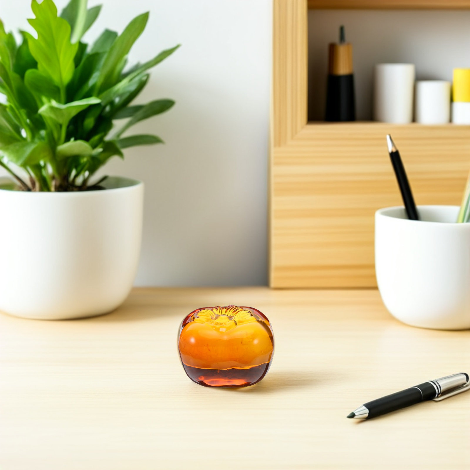 Realistic Glass Persimmon Pape - Book Weight Glass recensie en prijs