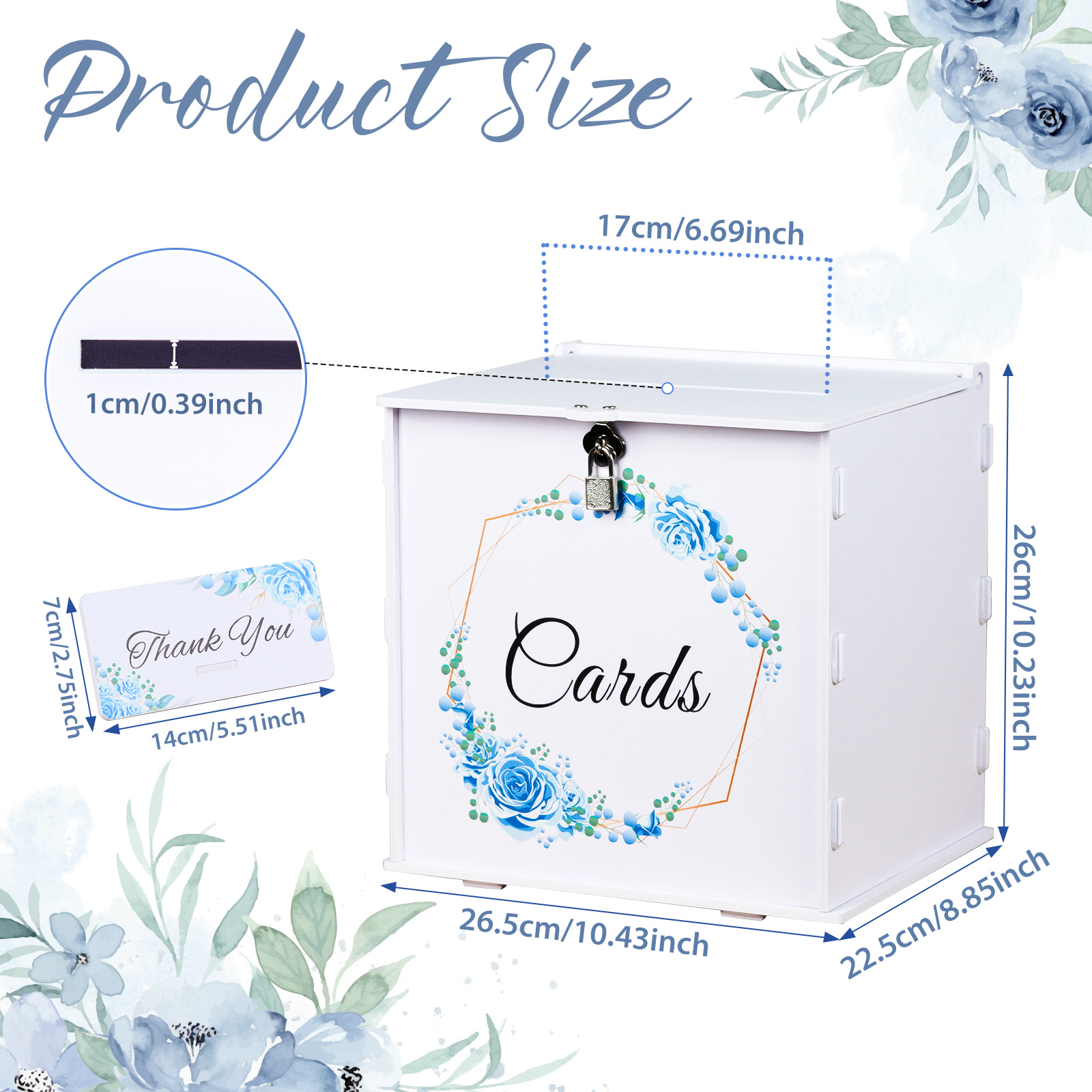 White Wedding Card Box with Lo - Card Index Box recensie en prijs