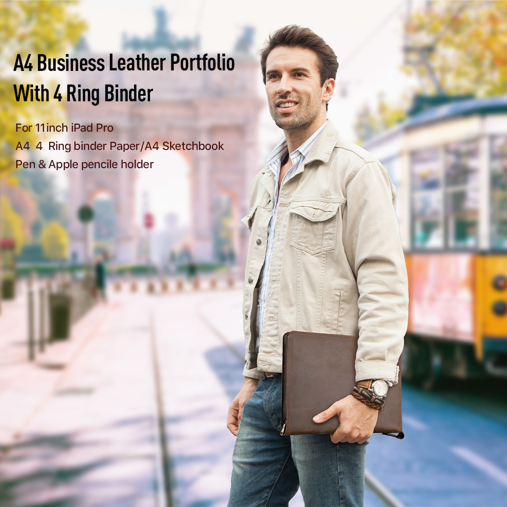Luxury Retro A4 Cowhide Busine - Binder A4 Lever recensie en prijs