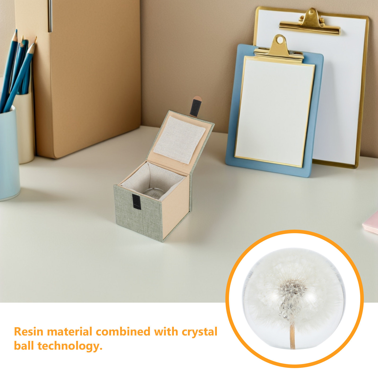 Dandelion Crystal Ball Glass S - Paper Weight Crystal recensie en prijs