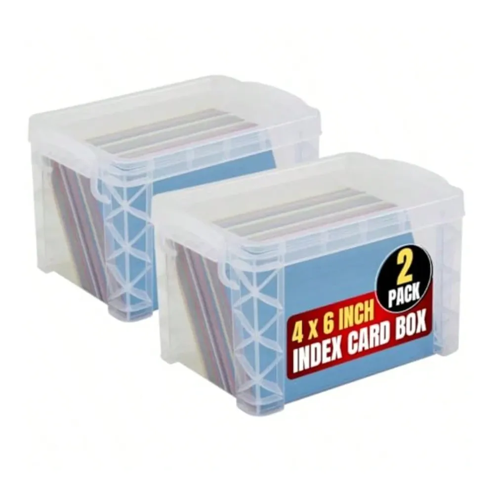 Plastic Index Card Box 4x6 Ind - Card Index Box recensie en prijs