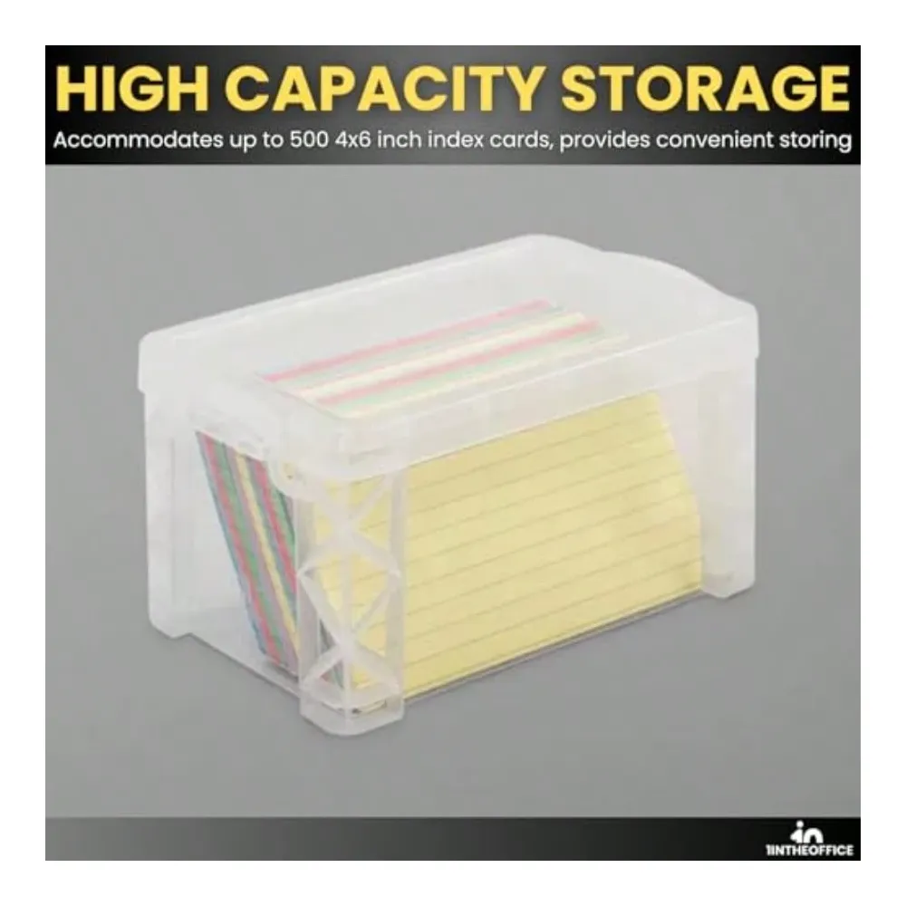 Plastic Index Card Box 4x6 Ind - Card Index Box recensie en prijs