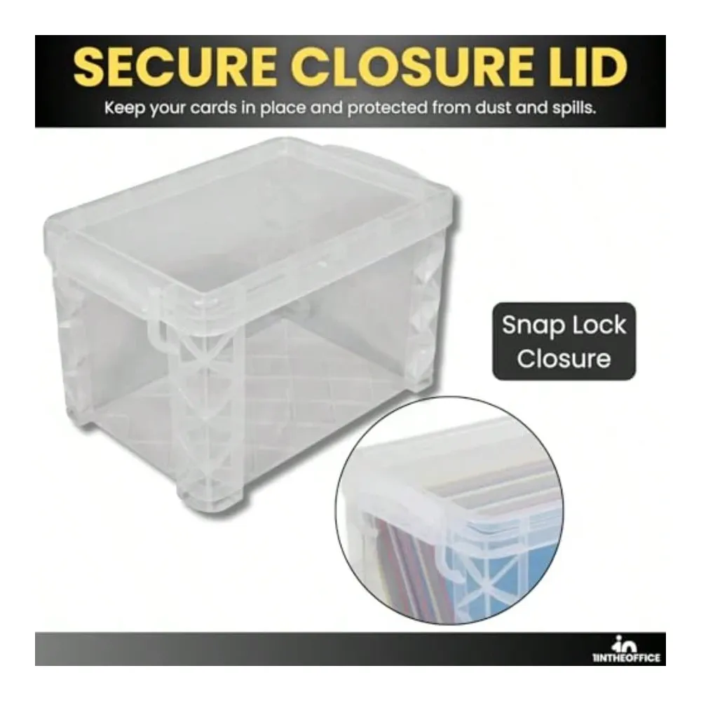 Plastic Index Card Box 4x6 Ind - Card Index Box recensie en prijs