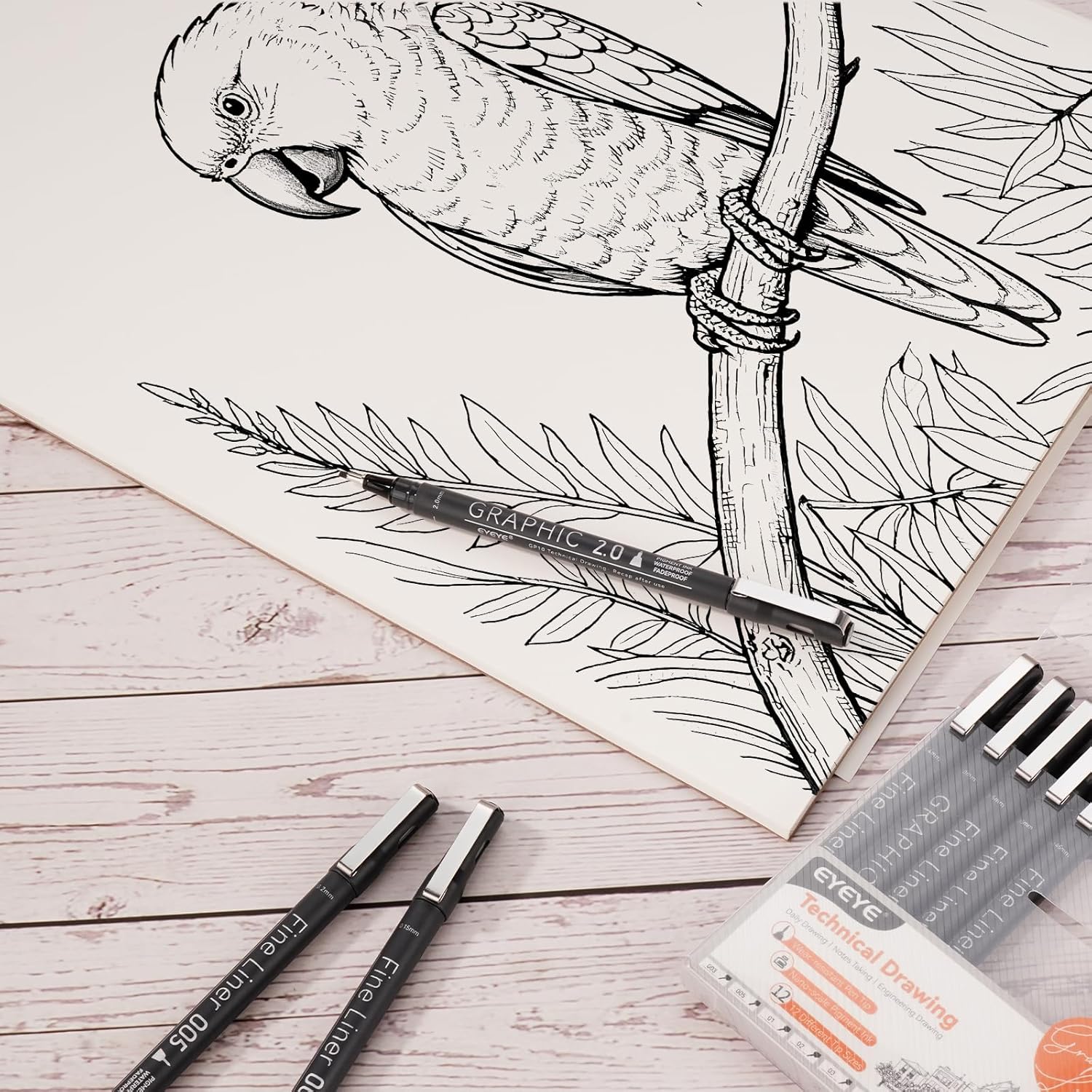 Micro Fineliner Pens Set, 12 B - Archive Box Set recensie en prijs