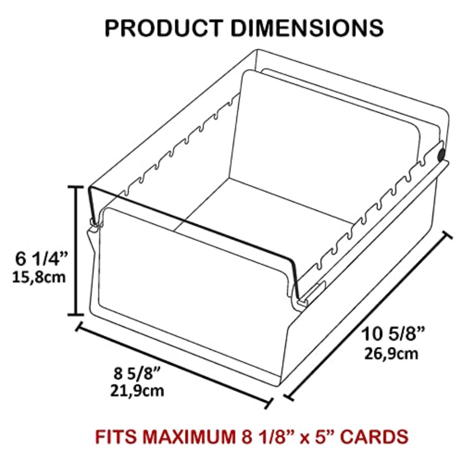 5 X 8 Card File Holder Organiz - Card Index Box recensie en prijs