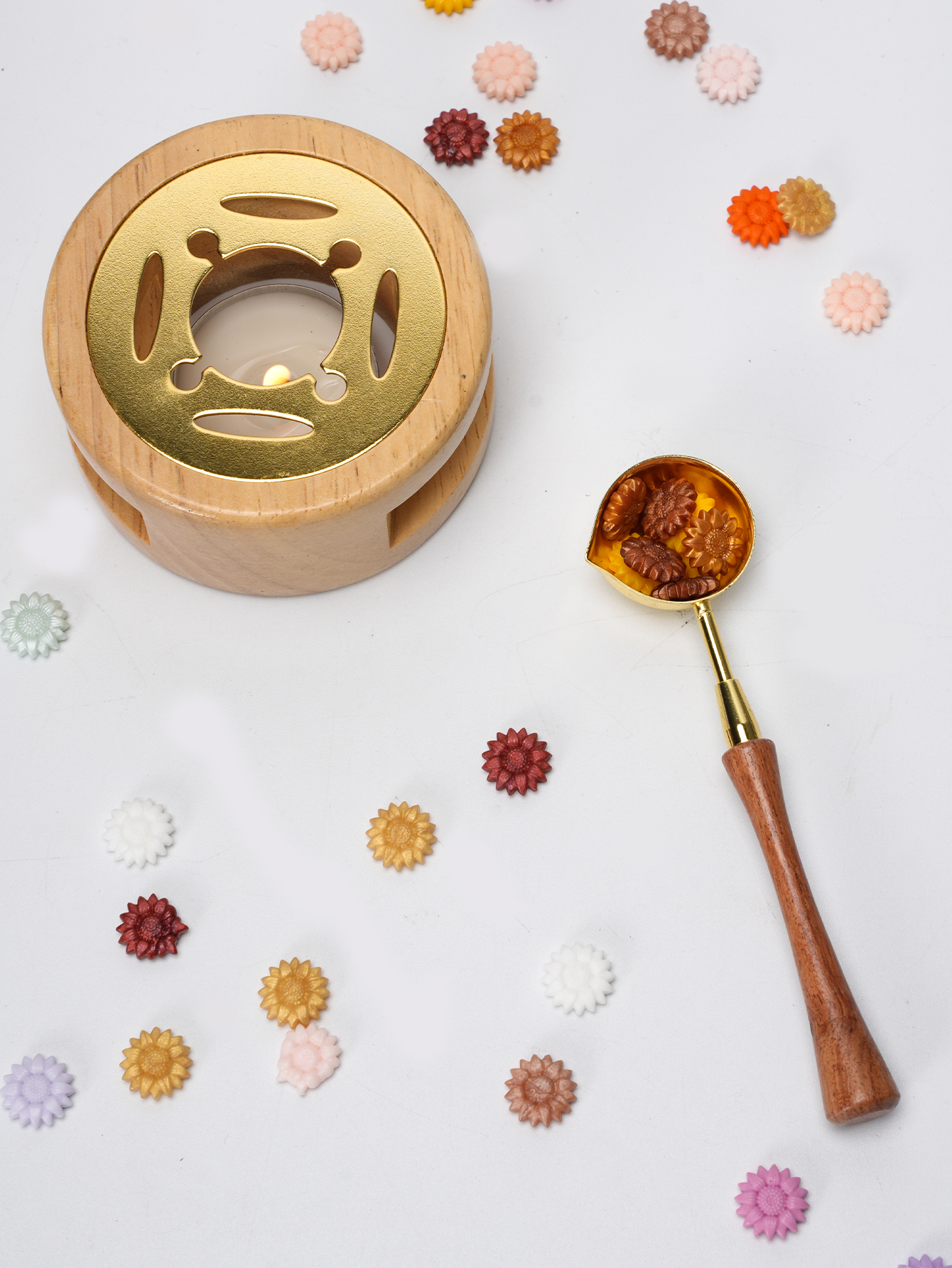 1set Wax Seal Set Wood Wax Mel - Wax Seal Stamp Set recensie en prijs