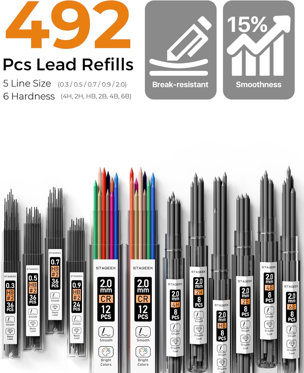 37-Piece Mechanical Pencil Set - Mechanical Pencil 0.3 recensie en prijs