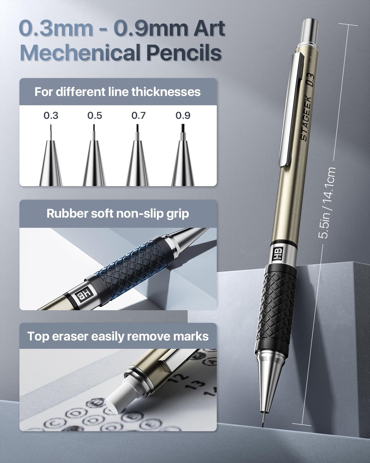 37-Piece Mechanical Pencil Set - Mechanical Pencil 0.3 recensie en prijs