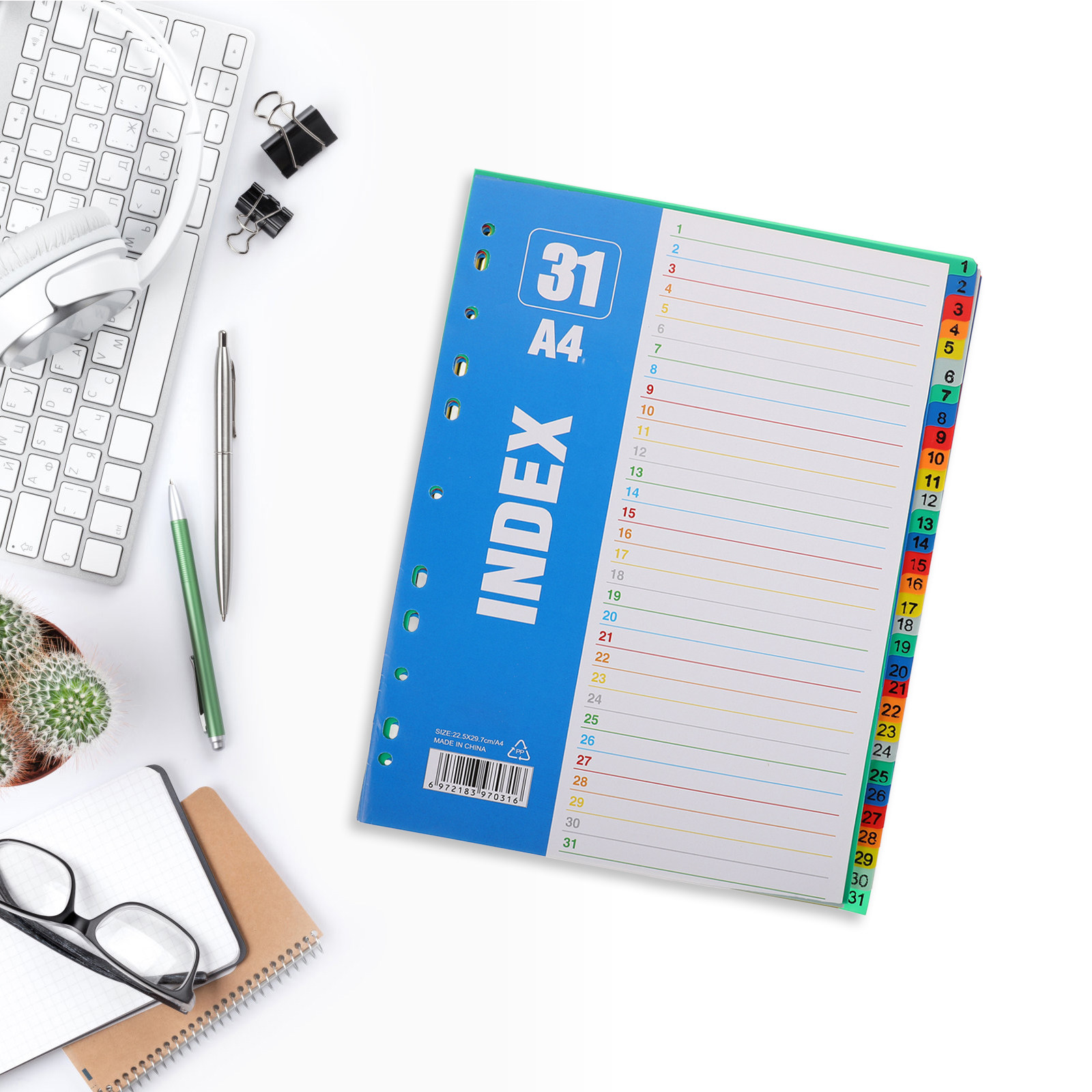 1Set Dividers A4 11-Hole Binde - Tab Divider A4 recensie en prijs