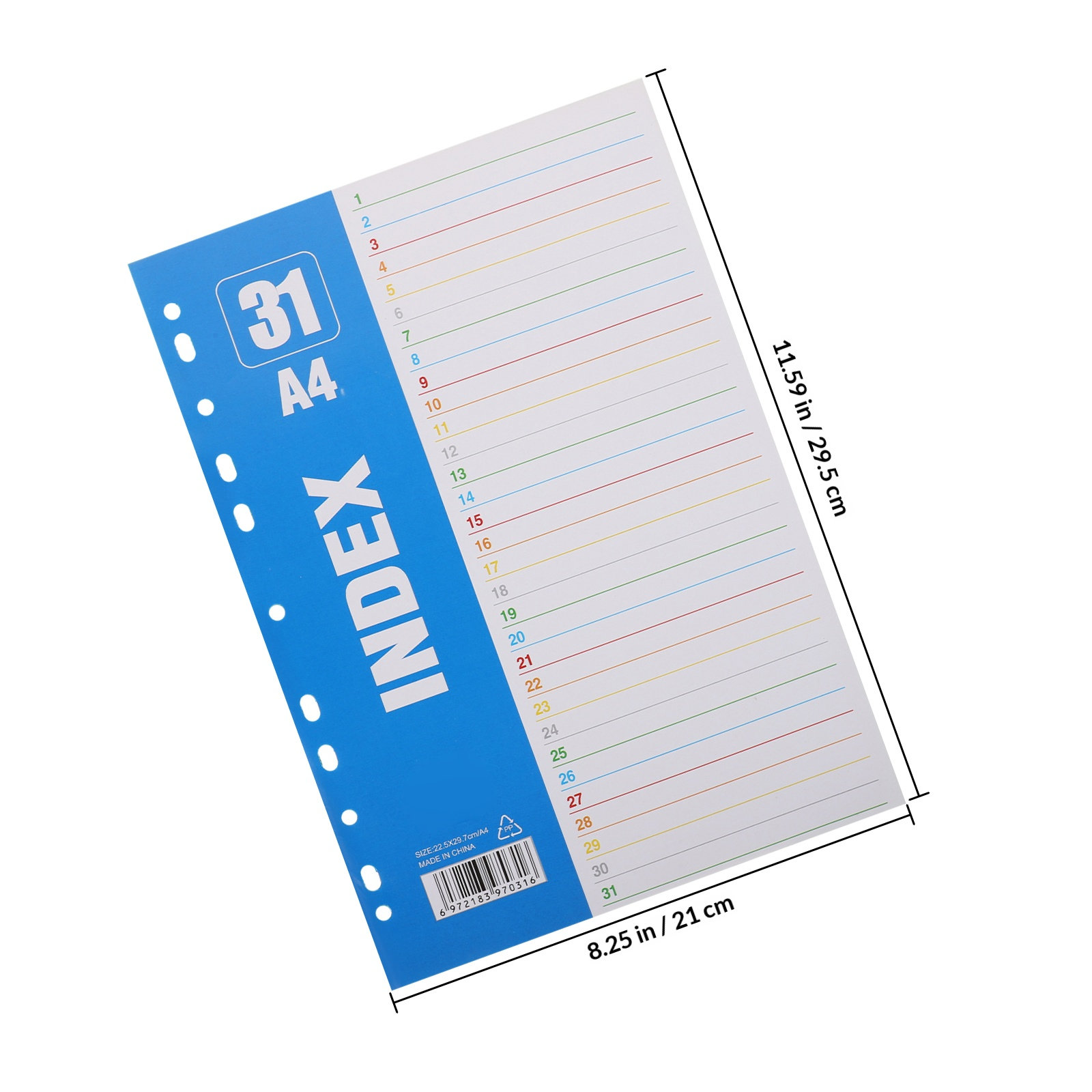 1Set Dividers A4 11-Hole Binde - Tab Divider A4 recensie en prijs