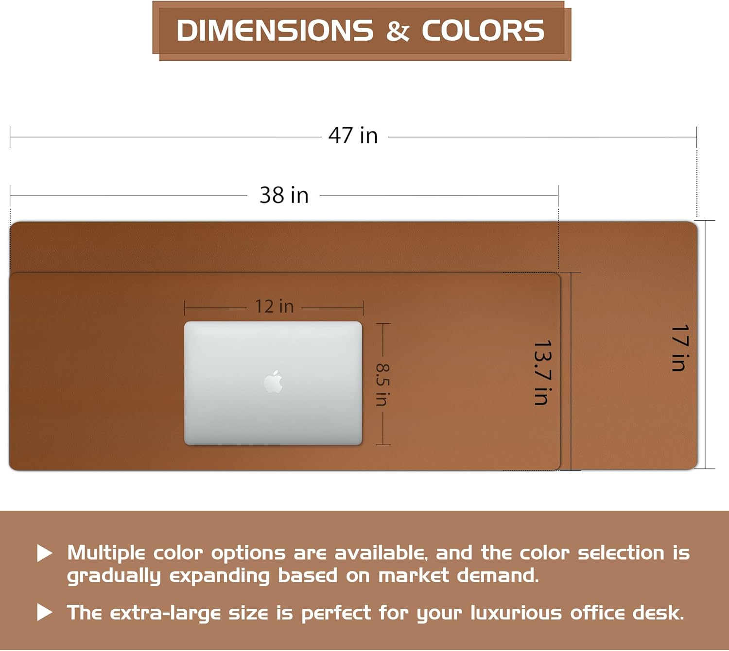 Large Leather Desk Pad Protect - Leather Desk Pad recensie en prijs