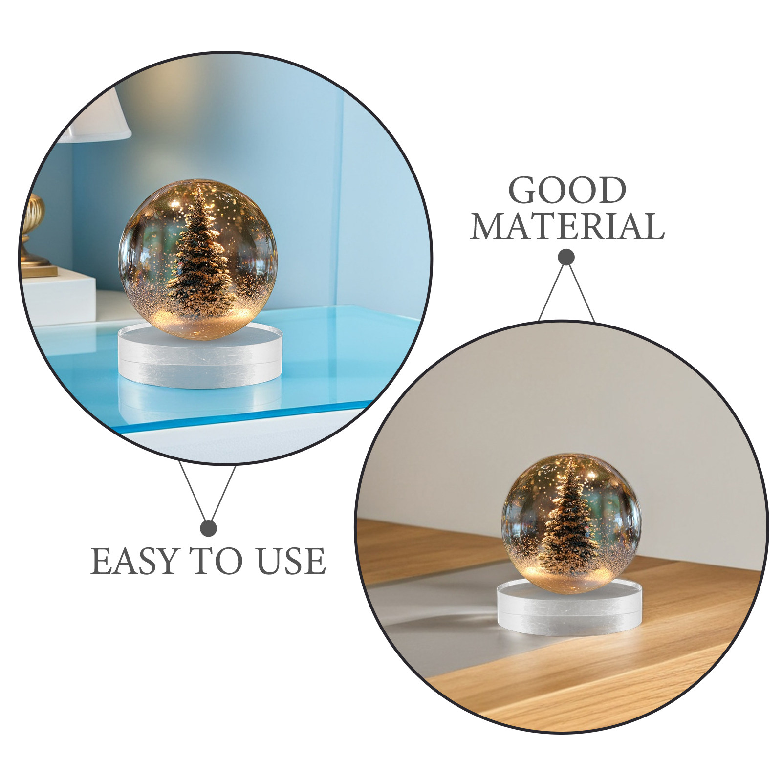 2Pcs Crystal Round Paperweight - Paper Weight Crystal recensie en prijs