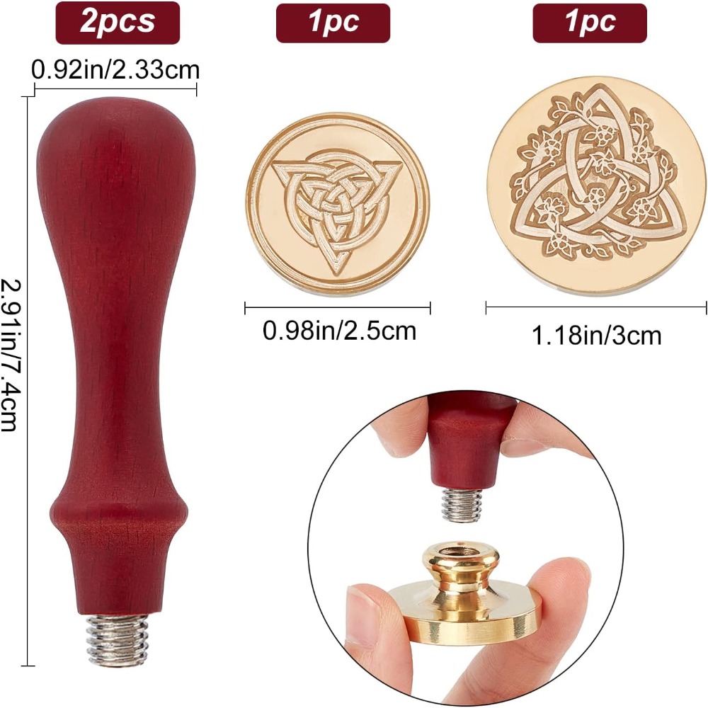 2 Set Celtic Knot Wax Seal Sta - Wax Seal Stamp Set recensie en prijs