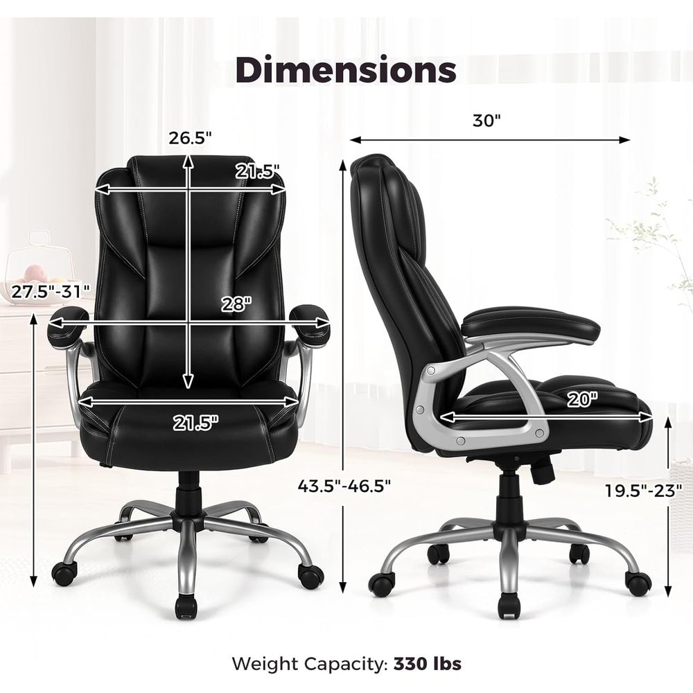 High Back Leather Ergonomic Sw - Leather Desk Pad recensie en prijs