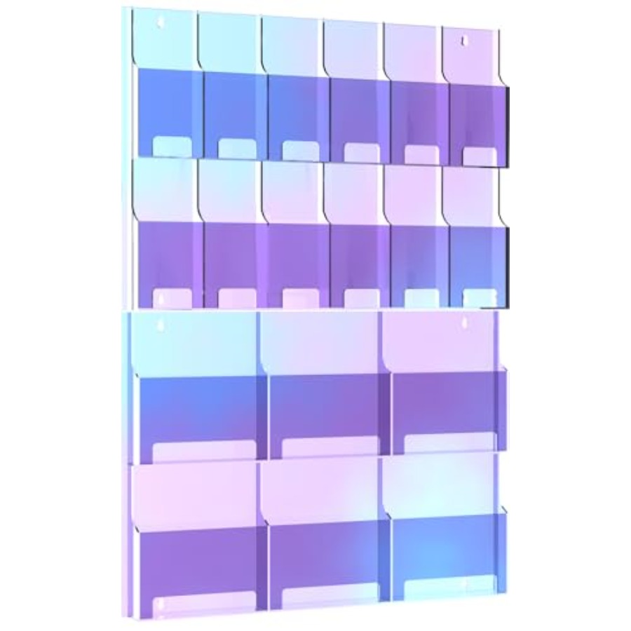 Iridescent Acrylic Wall Mounte - Magazine Holder Rack recensie en prijs