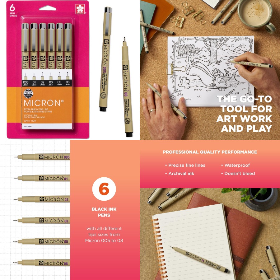Pigma Micron Fineliner Pens wi - Archive Box Set recensie en prijs