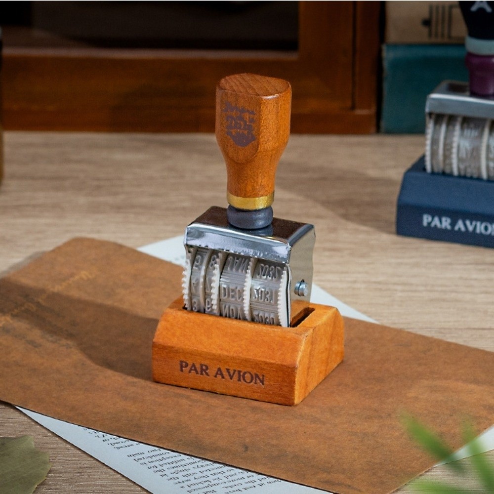 Retro Wooden Roller Date Seal  - Rubber Date Stamp recensie en prijs