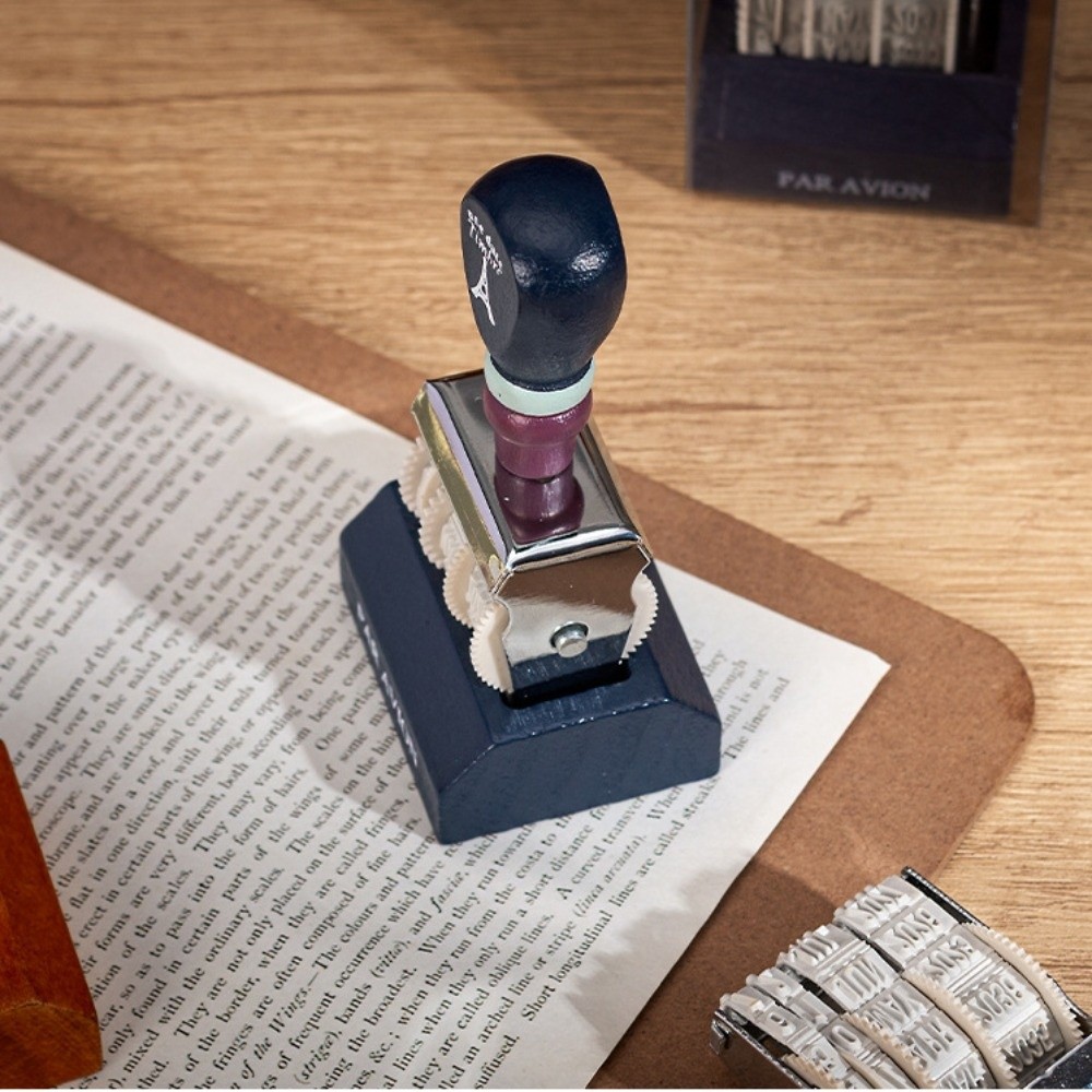 Retro Wooden Roller Date Seal  - Rubber Date Stamp recensie en prijs