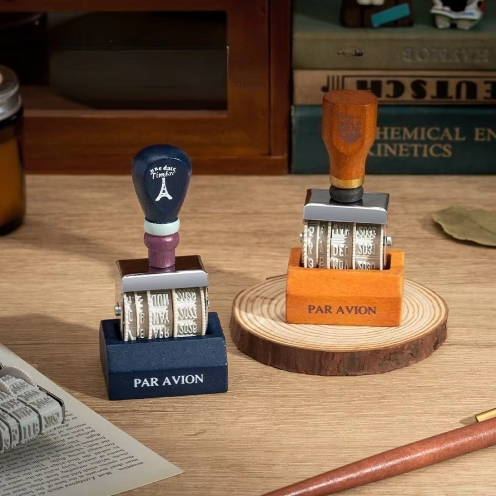 Retro Wooden Roller Date Seal  - Rubber Date Stamp recensie en prijs