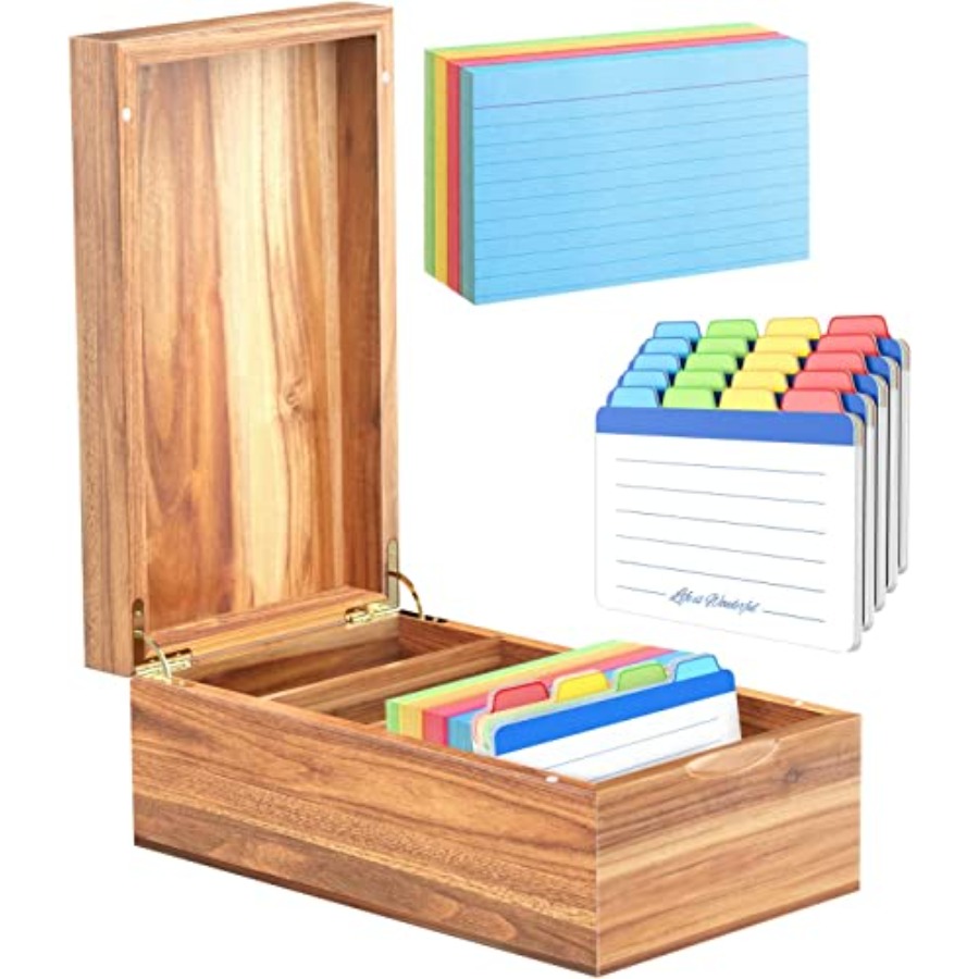 3x5 Index Card Organizer Box w - Card Index Box recensie en prijs