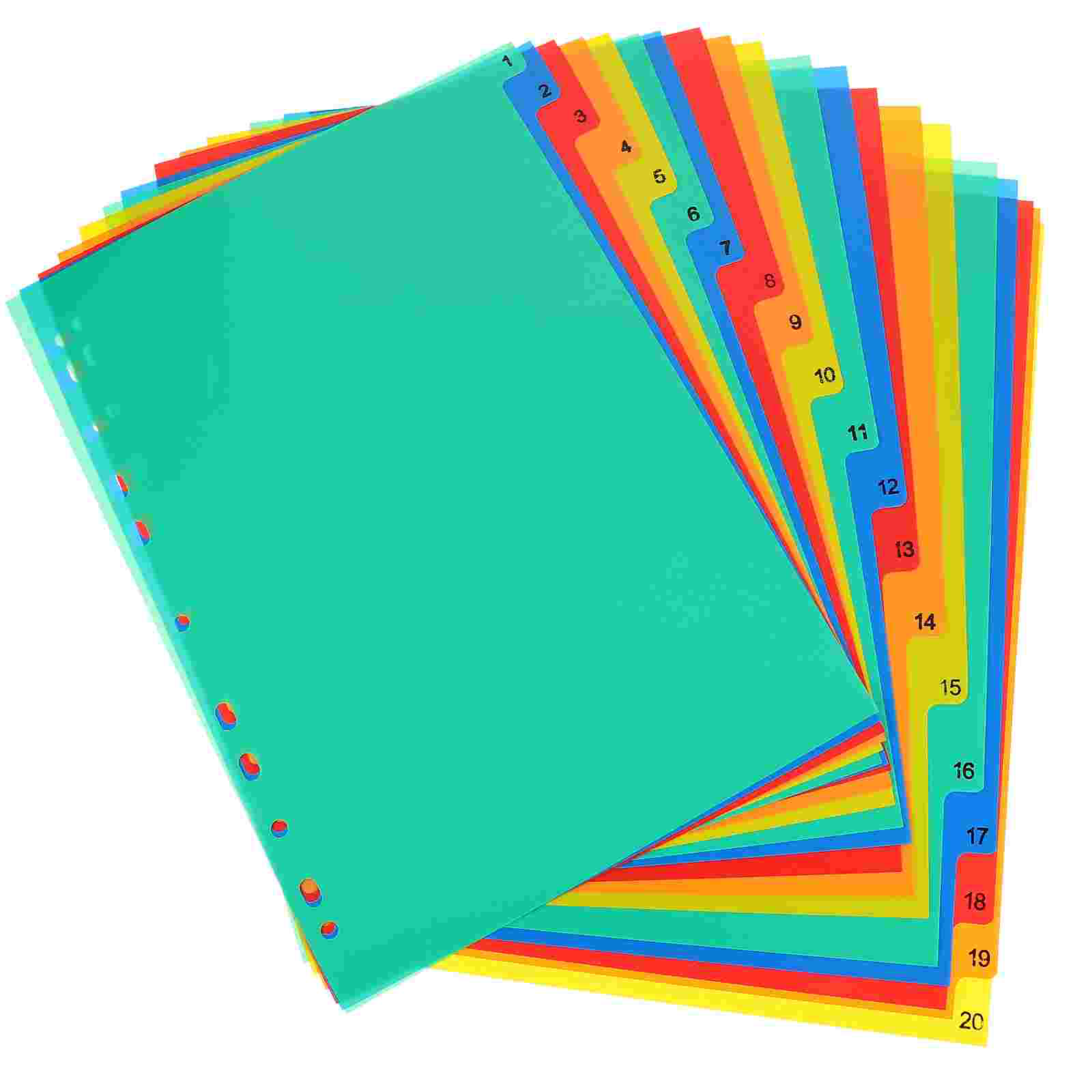 20 Pcs A4 Separated Loose Leaf - Tab Divider A4 recensie en prijs