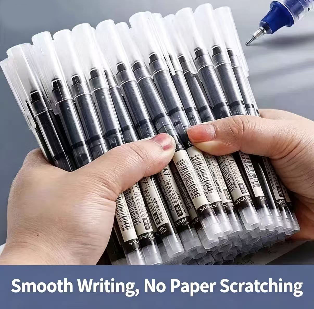 6 Pack Click Gel Pens 0.5mm Bl - Gel Refill Pack recensie en prijs