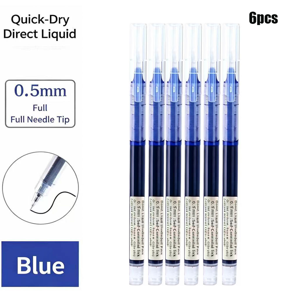 6 Pack Click Gel Pens 0.5mm Bl - Gel Refill Pack recensie en prijs