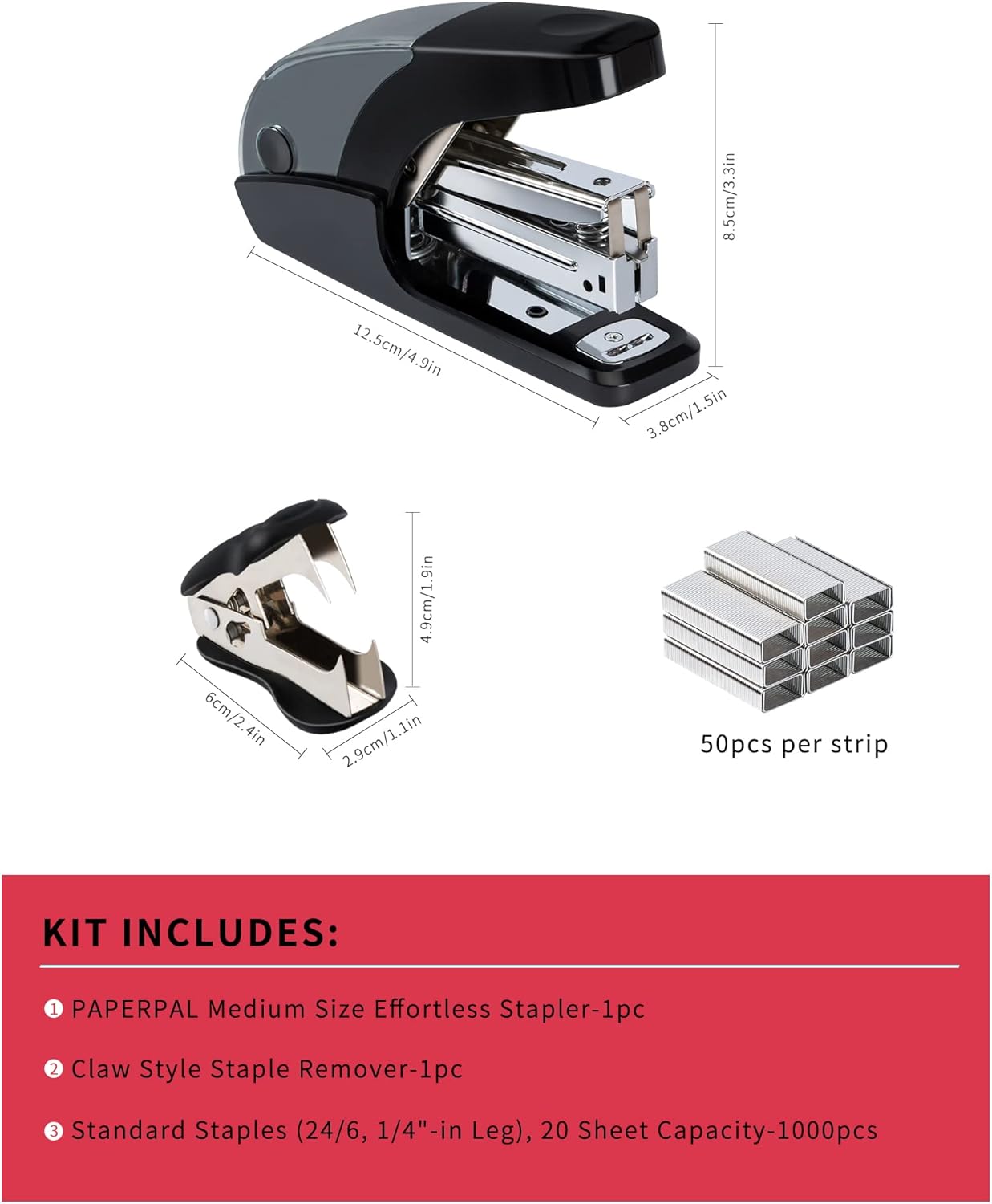 Effortless Standard Stapler Se - Stapler Half Strip recensie en prijs