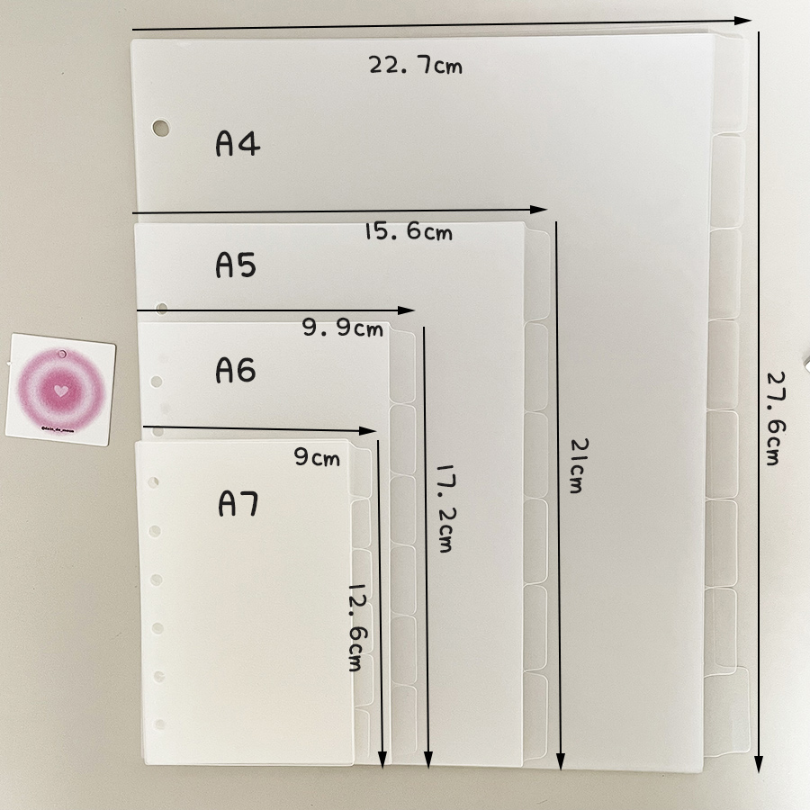 A4/A5/A6/A7 Ring Seperator Pag - Binder A4 Lever recensie en prijs