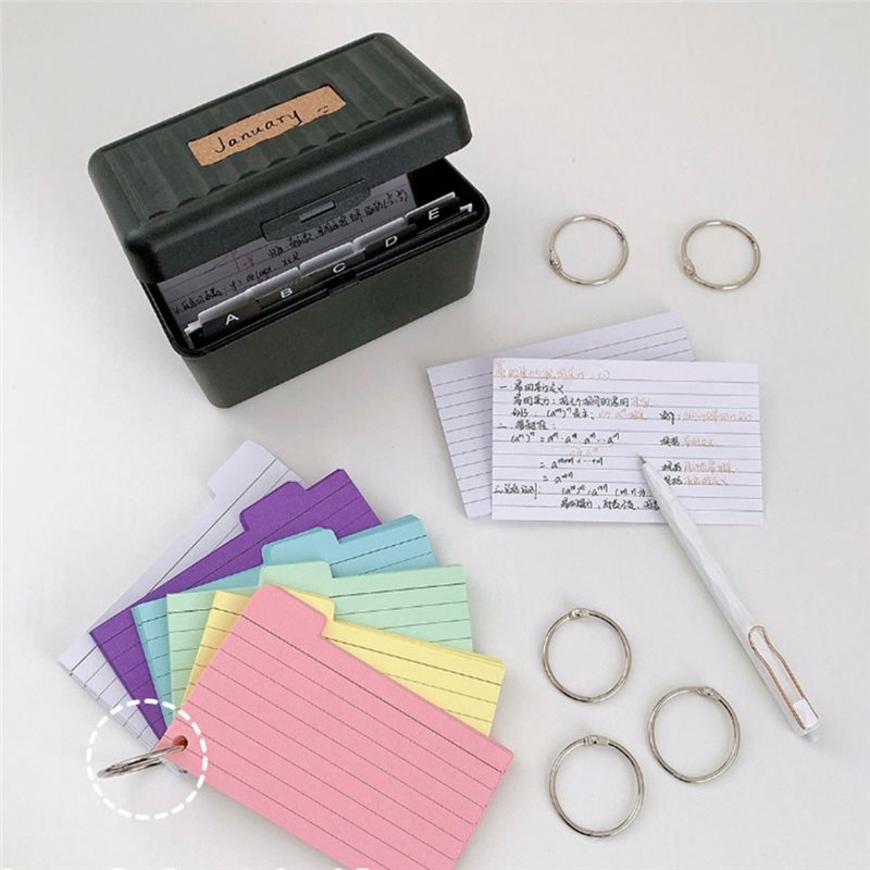 3X 5 Index Card Holder Box Wit - Card Index Box recensie en prijs
