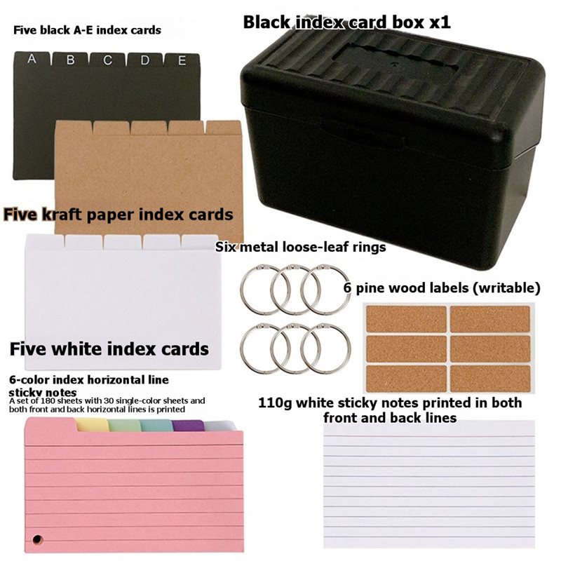 3X 5 Index Card Holder Box Wit - Card Index Box recensie en prijs