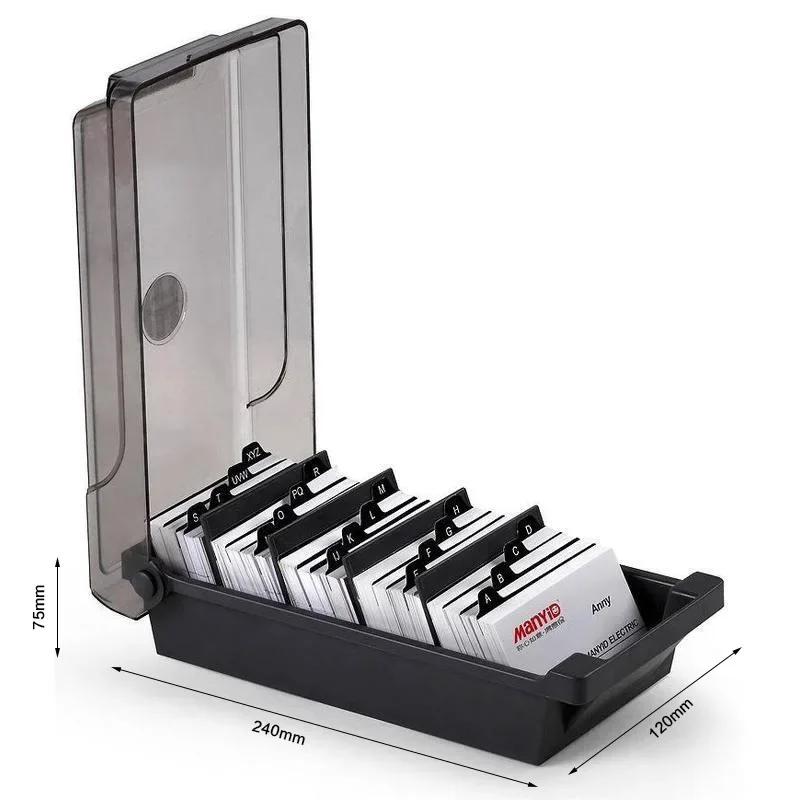 Business Card Holder, Plastic  - Card Index Box recensie en prijs