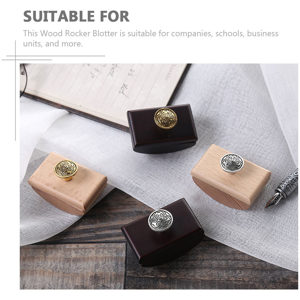 2Pcs Portable Wood Rocker Blot - Ink Blotter Paper recensie en prijs