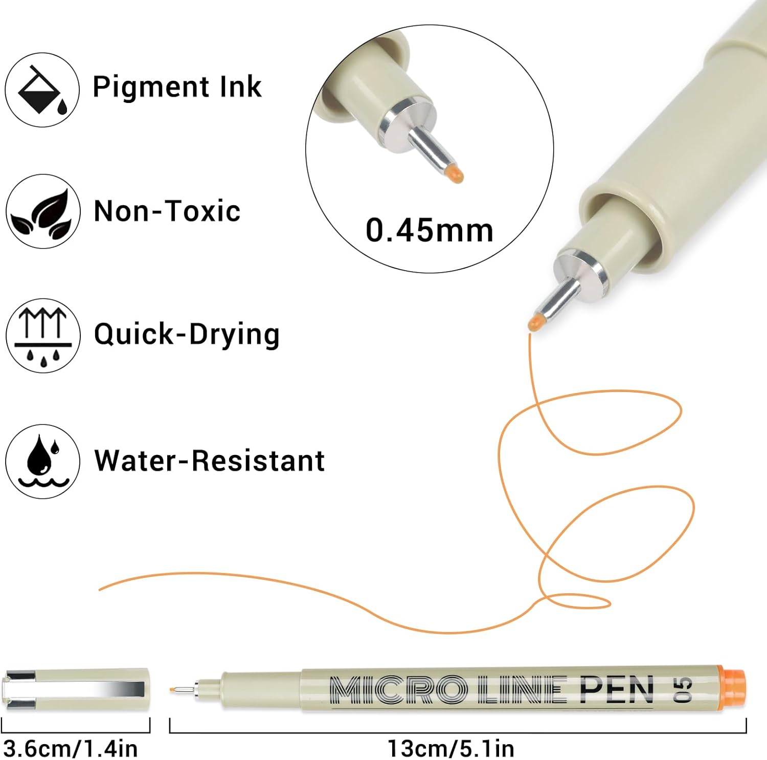 12 Colored Micro Pens 0.5mm, F - Archive Box Set recensie en prijs