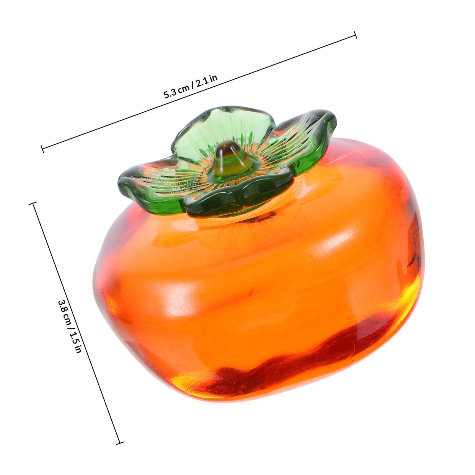 2Pcs Realistic Persimmon Paper - Paper Weight Crystal recensie en prijs