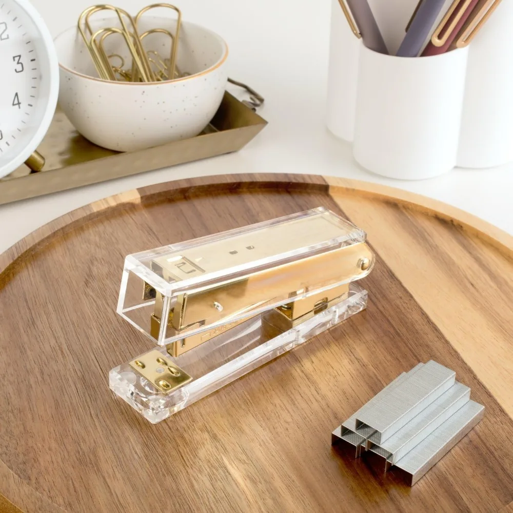 Compact Clear Acrylic Gold Sta - Stapler Half Strip recensie en prijs