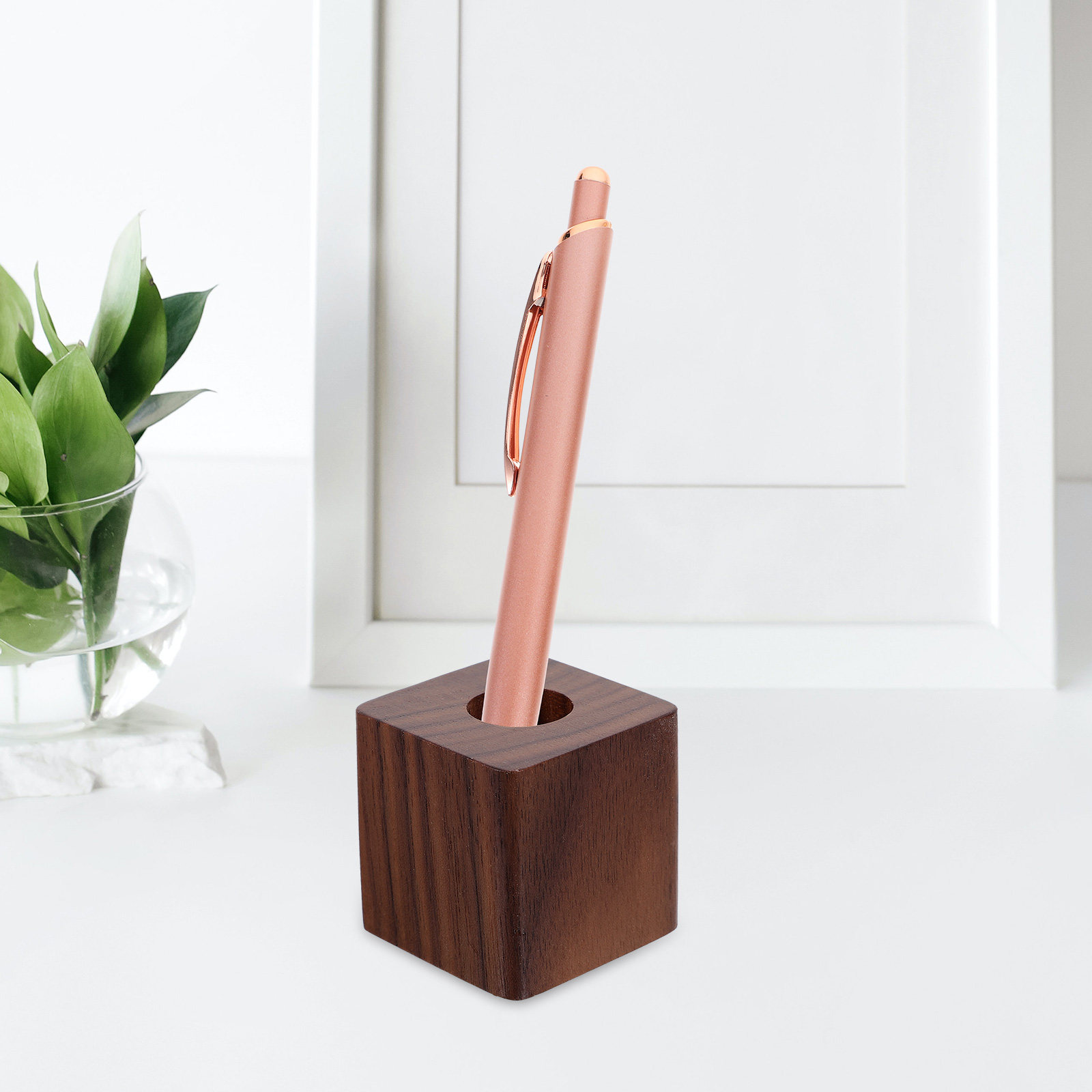 Single Wood Pen Holder Walnut  - Pen Rest Single recensie en prijs