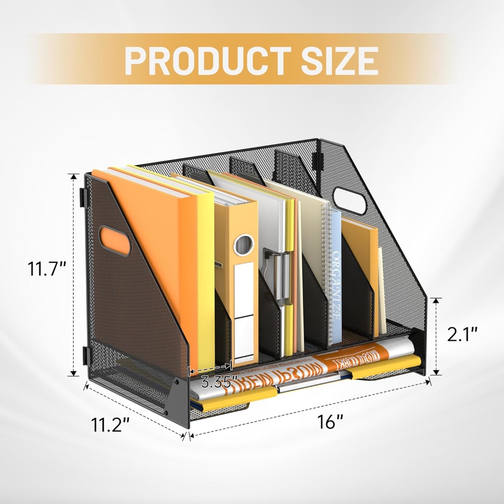 Magazine File Holder, 5 Vertic - Magazine Holder Rack recensie en prijs