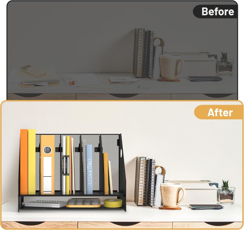 Magazine File Holder, 5 Vertic - Magazine Holder Rack recensie en prijs