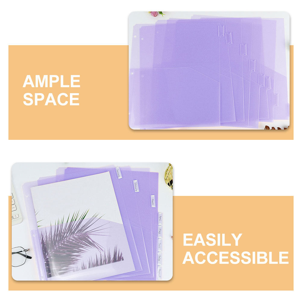 2Sets Binder Dividers A4 Plast - Tab Divider A4 recensie en prijs