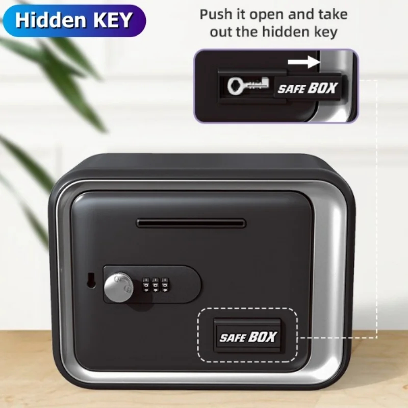 24x18x15cm Safe Box with Key L - Card Index Box recensie en prijs