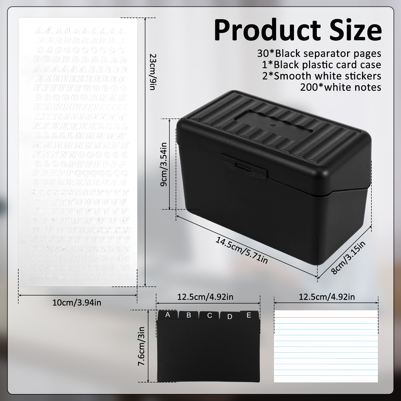1 Set Index Card Organizer Box - Card Index Box recensie en prijs