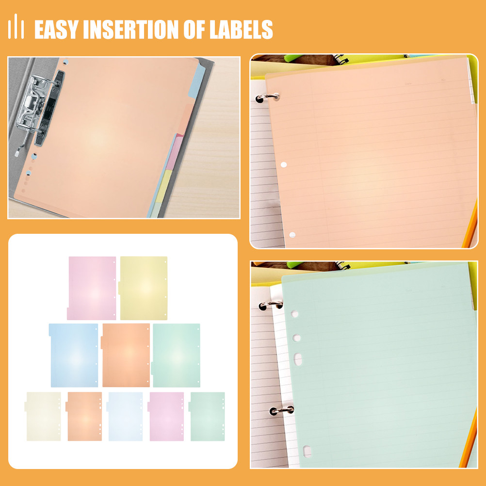 1Set Pastel Binder Dividers Pl - Tab Divider A4 recensie en prijs