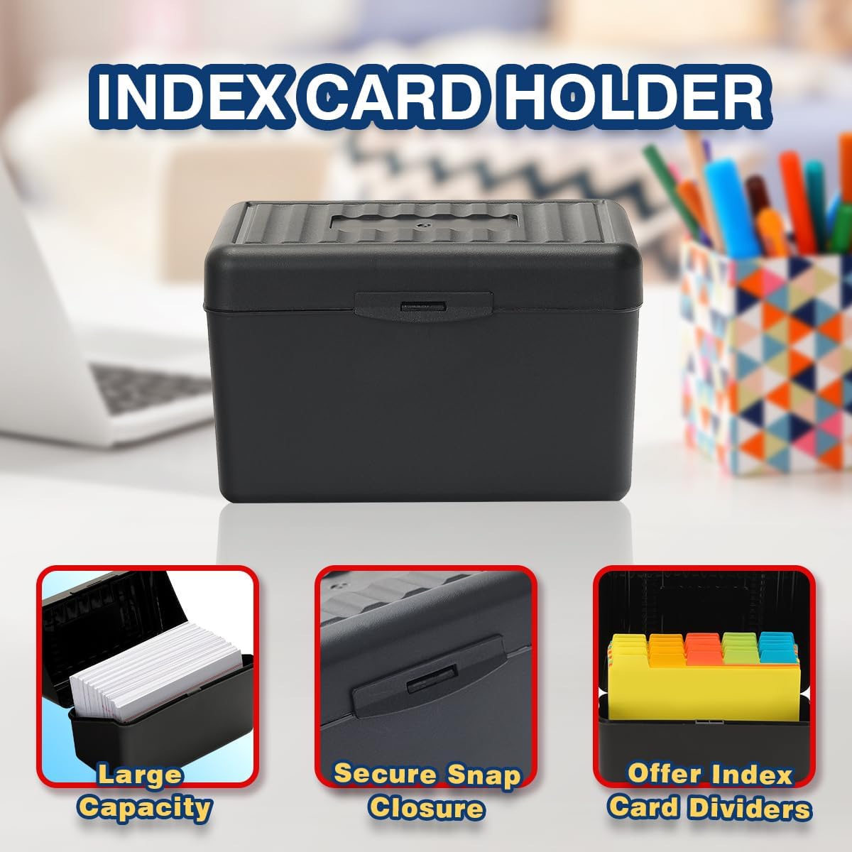 4x6 Inch Index Card Holder wit - Index Card Holder recensie en prijs